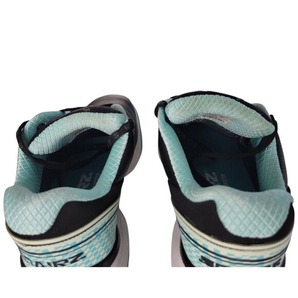 Sqairz Arrow Golf Shoes Womens Sz 7 Black Blue Waterproof Spikes Sneakers Preppy - Picture 11 of 14